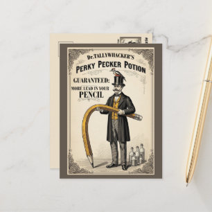 Funny Victorian Advert Postcard