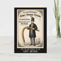 Funny Victorian Birthday Card
