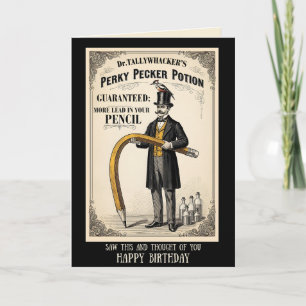 Funny Victorian Birthday Card