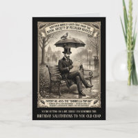 Funny Victorian Birthday Card For Older Men