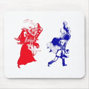 funny victorian marriage mouse mat