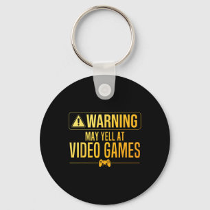 Funny Video Game Art For Men Women Gaming Nerd Pc Key Ring