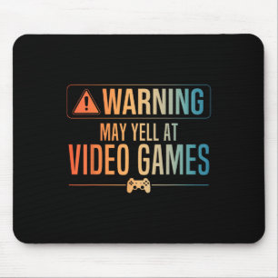 Funny Video Game Art For Men Women Gaming Nerd Pc  Mouse Mat