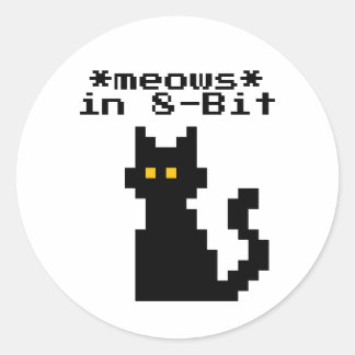 Funny Video Game Cat Sticker