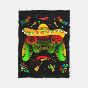 Funny Video Game Cinco De Mayo Boys Kids Let's Fie Fleece Blanket
