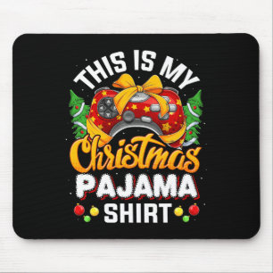 Funny Video Game Controller Christmas Santa Hat Ga Mouse Mat