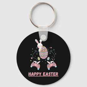 Funny Video Game Easter Bunny Gaming Controller Ga Key Ring