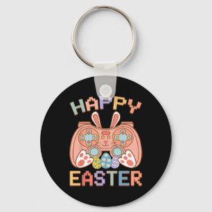 Funny Video Game Easter Bunny Gaming Controller Ga Key Ring