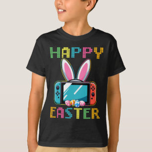 Funny Video Game Easter Bunny Gaming Controller Ga T-Shirt