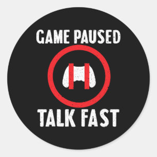 Funny Video Game For Men Women Video Gaming Player Classic Round Sticker
