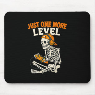 Funny Video Game Halloween Skeleton Gamer Costume  Mouse Mat