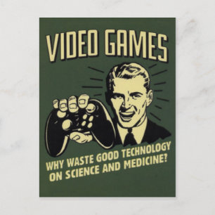 Funny Video Game Saying Postcard