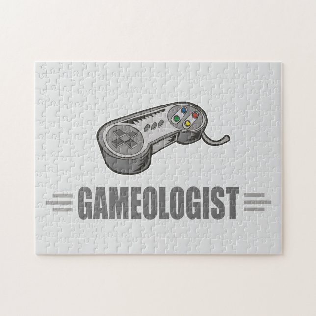 Funny Video Gamer Jigsaw Puzzle (Horizontal)