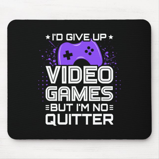Funny Video Gamer - Pc Console Gaming - Video Game Mouse Mat (Front)