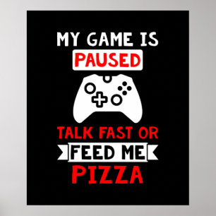 funny video gamer word art poster