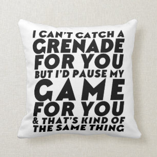 Funny Video Games Gaming Geek Nerd Gamer Love Cushion