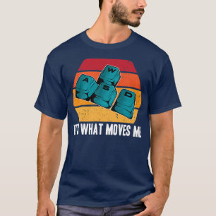 Funny Video Games WASD It's What Moves Me Vintage T-Shirt