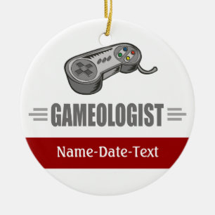 Funny Video Gaming Ceramic Tree Decoration