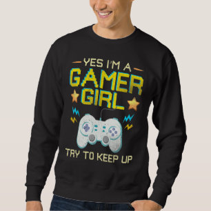 Funny Video Gaming Gamer Girl Stuff For Teens Sweatshirt