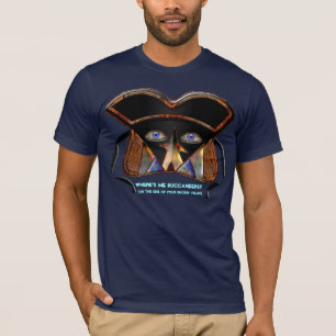 Funny Viennese Pirate Mask (Personalised) T-Shirt