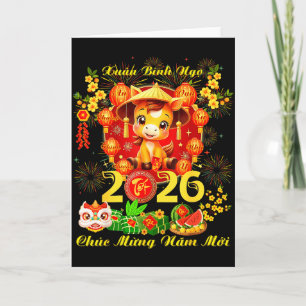 Funny Vietnamese Lunar New Year - Tet 2026 Year Of Card
