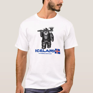 Funny viking Iceland t-shirt design