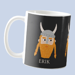 Funny Viking Personalised Coffee Mug
