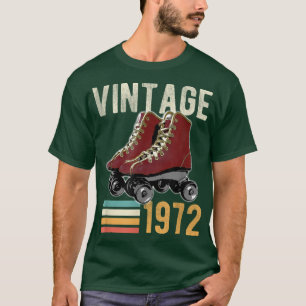 Funny Vintage 1972 Roller Skate 50th Birthday 50 Y T-Shirt