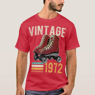 Funny Vintage 1972 Roller Skate 50th Birthday 50 Y T-Shirt