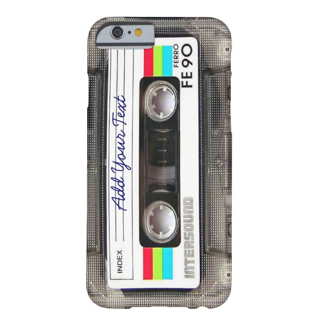 Funny Vintage 80s Retro Music Cassette Tape Case-Mate iPhone Case (Back)