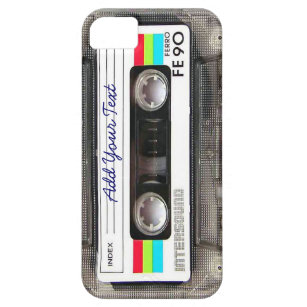 Funny Vintage 80s Retro Music Cassette Tape Barely There iPhone 5 Case