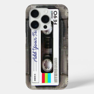 Funny Vintage 80s Retro Music Cassette Tape iPhone 15 Pro Case