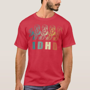 Funny Vintage Adhd Autism Mental Health Awareness  T-Shirt