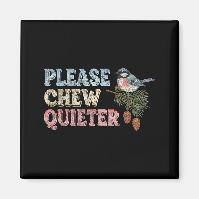 Funny Vintage Bird Nature Bird Watchers  Magnet (Front)