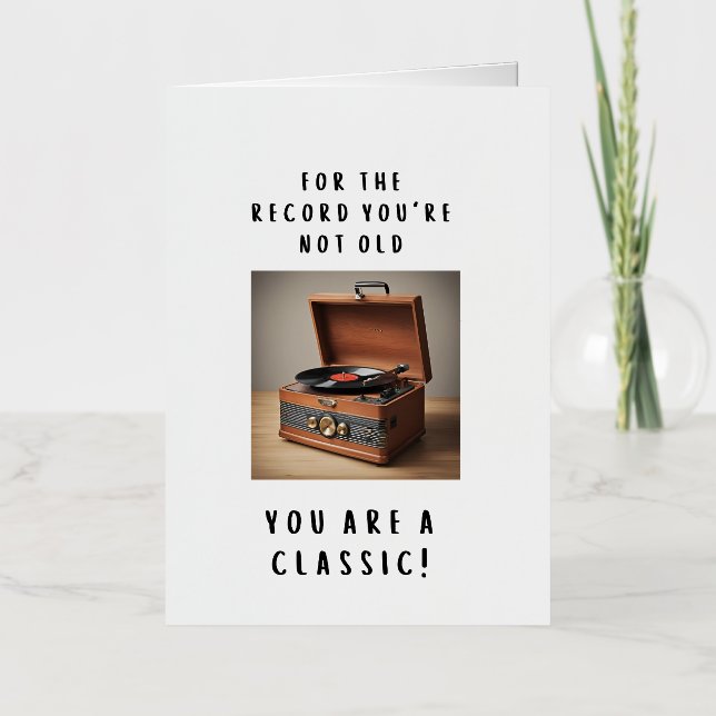 Funny Vintage Birthday Card (Front)