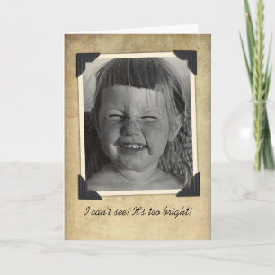 Funny Vintage Birthday Card