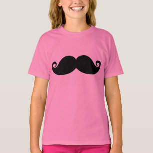 Funny Vintage Black Moustache T-Shirt