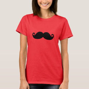 Funny Vintage Black Moustache T-Shirt