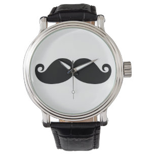 Funny Vintage Black Moustache Watch