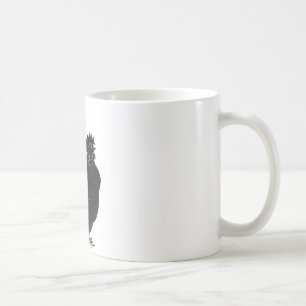 Funny Vintage Black Rooster Chicken Coffee Mug