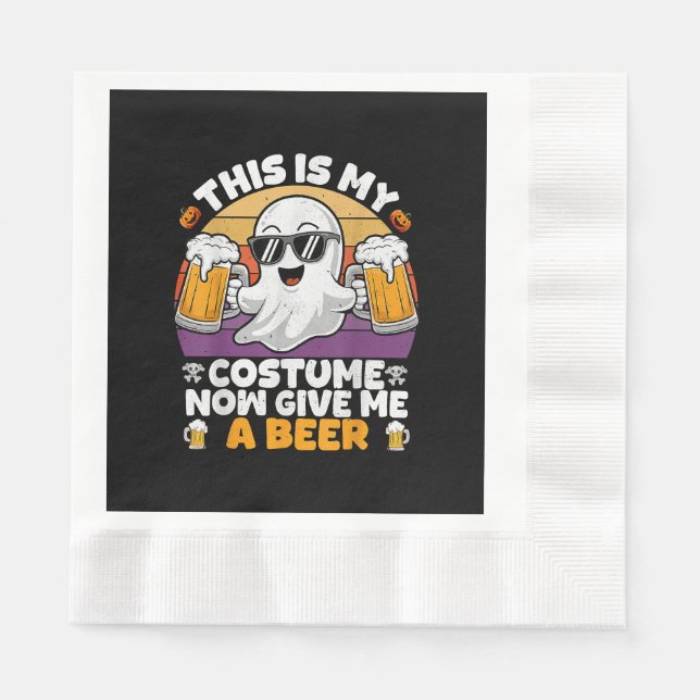 Funny Vintage Boo  Napkin (Front)