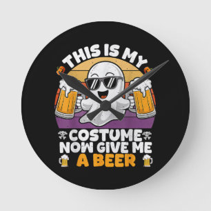Funny Vintage Boo Round Clock