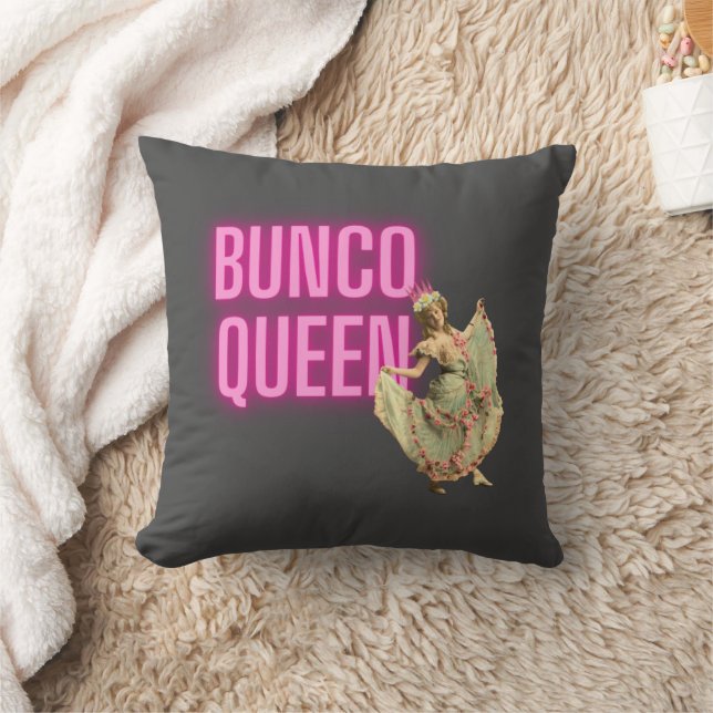 Funny Vintage Bunco Queen Cushion (Blanket)