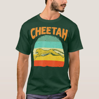 Funny Vintage Cheetah Art Boys Girls Leopard Safar T-Shirt