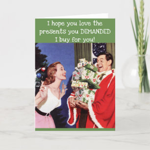 Funny Vintage Christmas Card