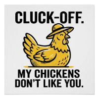 Funny Vintage Cluk Off Chicken Lover Minimalist