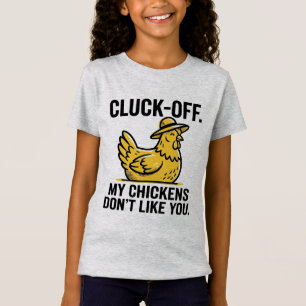 Funny Vintage Cluk Off Chicken Lover Minimalist T-Shirt