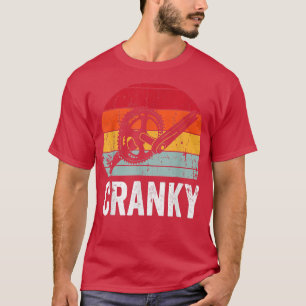 Funny Vintage Cranky Bike Bicycle Rider Cycling Lo T-Shirt