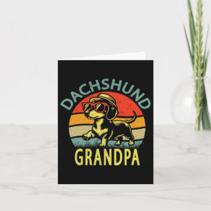 Funny Vintage Dachshund Grandpa Father's Day Card
