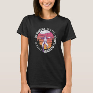 Funny Vintage Db Cooper Skydiving School Retro Sk T-Shirt